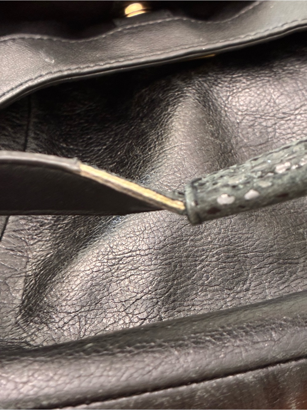 Coach Soho Black Leather Purse Shoulder Bag Hobo Slouch Snakeskin F19453 EUC - Picture 14 of 14